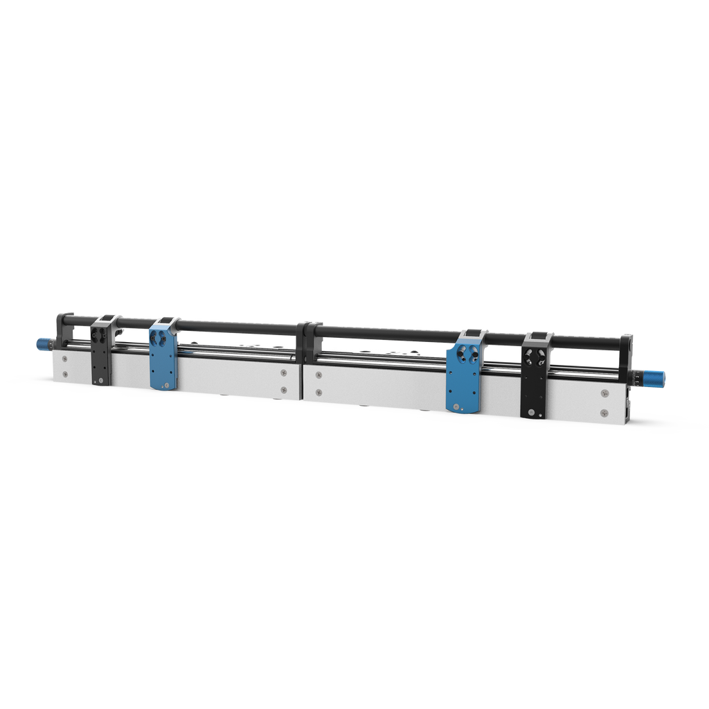A precision fence system for woodworking, featuring adjustable stops, multiple clamping options, and a separated fence capable of tilting on a sliding table.
